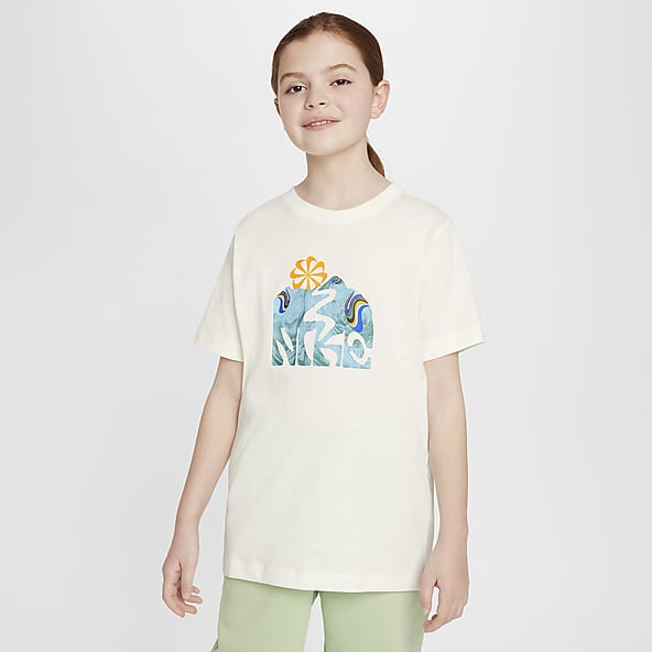 Boys white nike shirt best sale